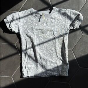 Rylee + Cru Floral Gray 2-3Y Terry Sweat Dress